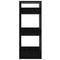 vidaXL Book Cabinet/Room Divider Black 41x35x91 cm Solid Wood Pine