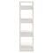 vidaXL Book Cabinet/Room Divider White 41x35x125 cm Solid Wood Pine