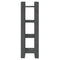 vidaXL Book Cabinet/Room Divider Grey 41x35x125 cm Solid Wood Pine