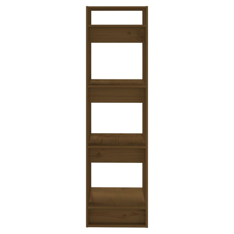 vidaXL Book Cabinet/Room Divider Honey Brown 41x35x125 cm Solid Wood