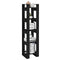 vidaXL Book Cabinet/Room Divider Black 41x35x160 cm Solid Wood Pine