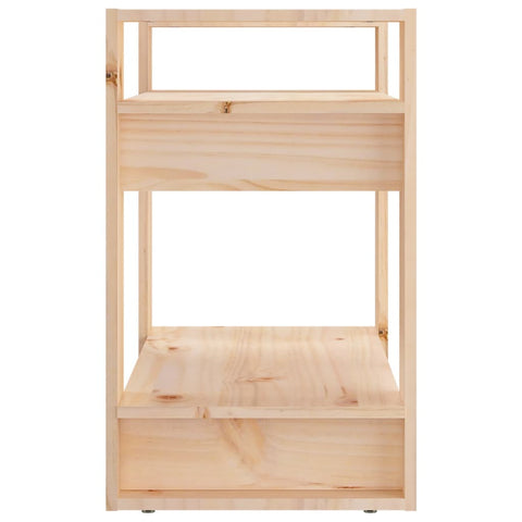 vidaXL Book Cabinet/Room Divider 60x35x57 cm Solid Wood Pine