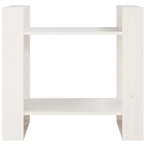 vidaXL Book Cabinet/Room Divider White 60x35x57 cm Solid Wood Pine