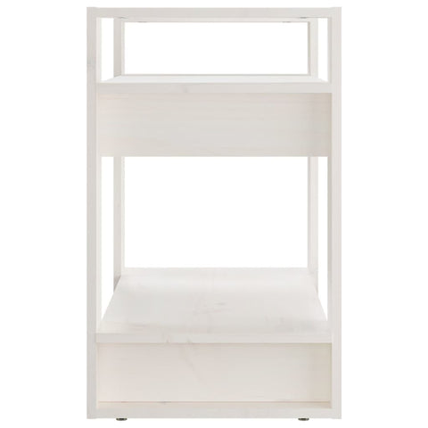 vidaXL Book Cabinet/Room Divider White 60x35x57 cm Solid Wood Pine