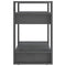 vidaXL Book Cabinet/Room Divider Grey 60x35x57 cm Solid Wood Pine