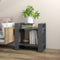 vidaXL Book Cabinet/Room Divider Grey 60x35x57 cm Solid Wood Pine