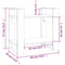 vidaXL Book Cabinet/Room Divider Grey 60x35x57 cm Solid Wood Pine