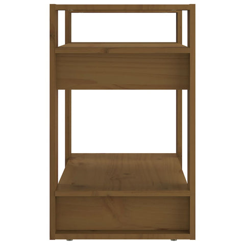 vidaXL Book Cabinet/Room Divider Honey Brown 60x35x57 cm Solid Wood