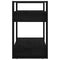 vidaXL Book Cabinet/Room Divider Black 60x35x57 cm Solid Wood Pine