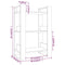 vidaXL Book Cabinet/Room Divider 60x35x91 cm Solid Wood Pine