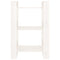 vidaXL Book Cabinet/Room Divider White 60x35x91 cm Solid Wood Pine