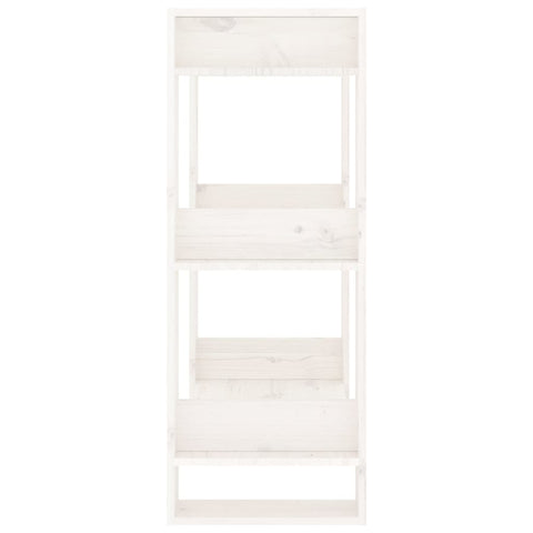 vidaXL Book Cabinet/Room Divider White 60x35x91 cm Solid Wood Pine
