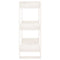 vidaXL Book Cabinet/Room Divider White 60x35x91 cm Solid Wood Pine