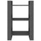 vidaXL Book Cabinet/Room Divider Grey 60x35x91 cm Solid Wood Pine
