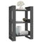vidaXL Book Cabinet/Room Divider Grey 60x35x91 cm Solid Wood Pine
