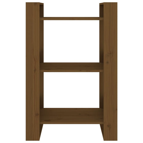 vidaXL Book Cabinet/Room Divider Honey Brown 60x35x91 cm Solid Wood
