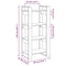 vidaXL Book Cabinet/Room Divider 60x35x125 cm Solid Wood