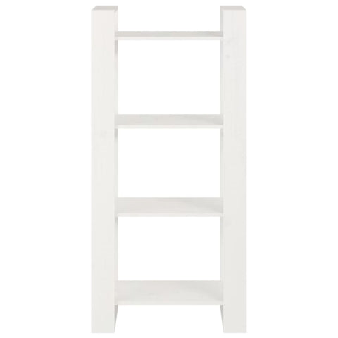 vidaXL Book Cabinet/Room Divider White 60x35x125 cm Solid Wood