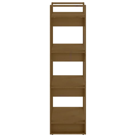 vidaXL Book Cabinet/Room Divider Honey Brown 60x35x125 cm Solid Wood