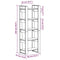 vidaXL Book Cabinet/Room Divider Honey Brown 60x35x160 cm Solid Wood