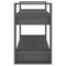 vidaXL Book Cabinet/Room Divider Grey 80x35x56.5 cm Solid Wood Pine