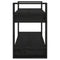 vidaXL Book Cabinet/Room Divider Black 80x35x56.5 cm Solid Wood Pine