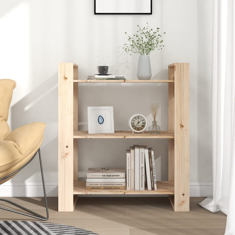 vidaXL Book Cabinet/Room Divider 80x35x91 cm Solid Wood Pine
