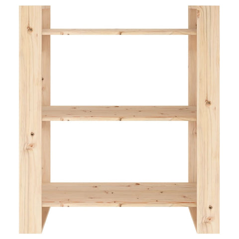 vidaXL Book Cabinet/Room Divider 80x35x91 cm Solid Wood Pine
