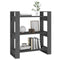 vidaXL Book Cabinet/Room Divider Grey 80x35x91 cm Solid Wood Pine