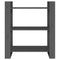 vidaXL Book Cabinet/Room Divider Grey 80x35x91 cm Solid Wood Pine
