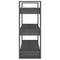 vidaXL Book Cabinet/Room Divider Grey 80x35x91 cm Solid Wood Pine