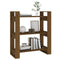 vidaXL Book Cabinet/Room Divider Honey Brown 80x35x91 cm Solid Wood