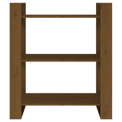 vidaXL Book Cabinet/Room Divider Honey Brown 80x35x91 cm Solid Wood
