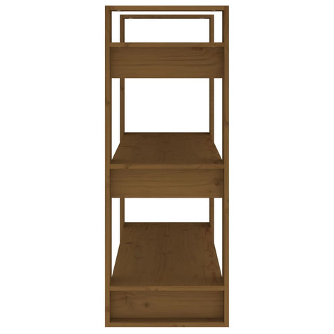 vidaXL Book Cabinet/Room Divider Honey Brown 80x35x91 cm Solid Wood