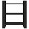 vidaXL Book Cabinet/Room Divider Black 80x35x91 cm Solid Wood Pine