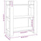 vidaXL Book Cabinet/Room Divider Black 80x35x91 cm Solid Wood Pine