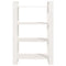 vidaXL Book Cabinet/Room Divider White 80x35x125 cm Solid Wood Pine