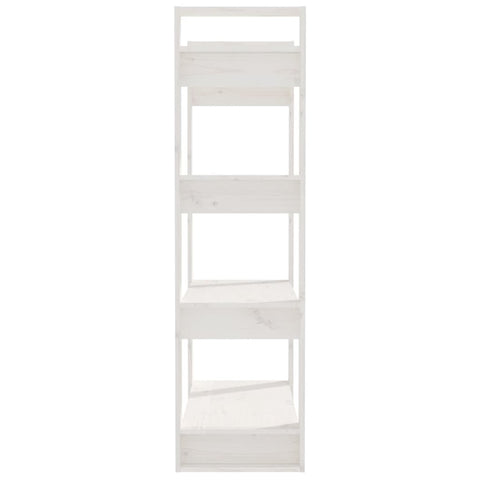 vidaXL Book Cabinet/Room Divider White 80x35x125 cm Solid Wood Pine