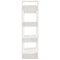 vidaXL Book Cabinet/Room Divider White 80x35x125 cm Solid Wood Pine