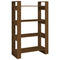 vidaXL Book Cabinet/Room Divider Honey Brown 80x35x125 cm Solid Wood