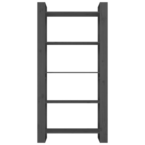 vidaXL Book Cabinet/Room Divider Grey 80x35x160 cm Solid Wood