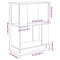 vidaXL Book Cabinet/Room Divider 51x25x70 cm Solid Wood Pine