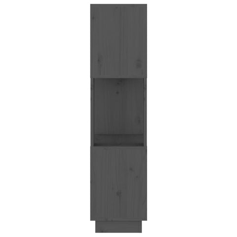 vidaXL Book Cabinet/Room Divider Grey 51x25x101 cm Solid Wood Pine