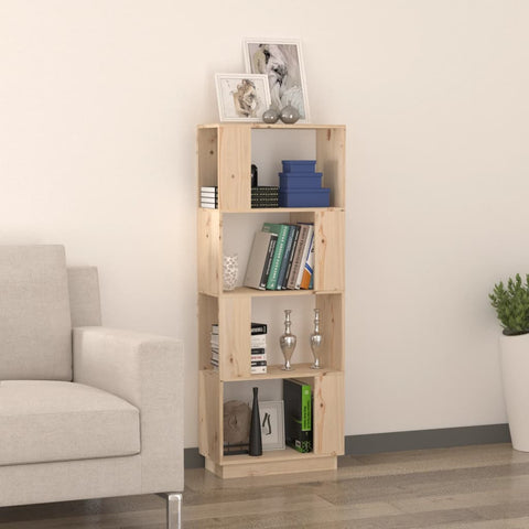 vidaXL Book Cabinet/Room Divider 51x25x132 cm Solid Wood Pine
