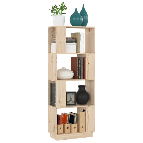 vidaXL Book Cabinet/Room Divider 51x25x132 cm Solid Wood Pine