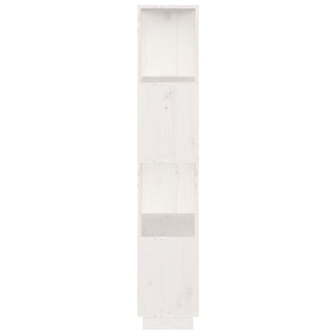 vidaXL Book Cabinet/Room Divider White 51x25x132 cm Solid Wood Pine
