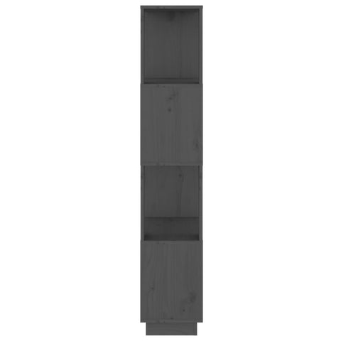 vidaXL Book Cabinet/Room Divider Grey 51x25x132 cm Solid Wood Pine