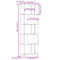 vidaXL Book Cabinet/Room Divider 51x25x163.5 cm Solid Wood Pine