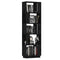 vidaXL Book Cabinet/Room Divider Black 51x25x163.5 cm Solid Wood Pine