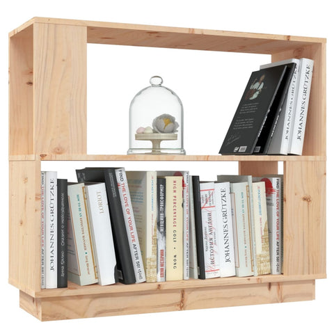 vidaXL Book Cabinet/Room Divider 80x25x70 cm Solid Wood Pine